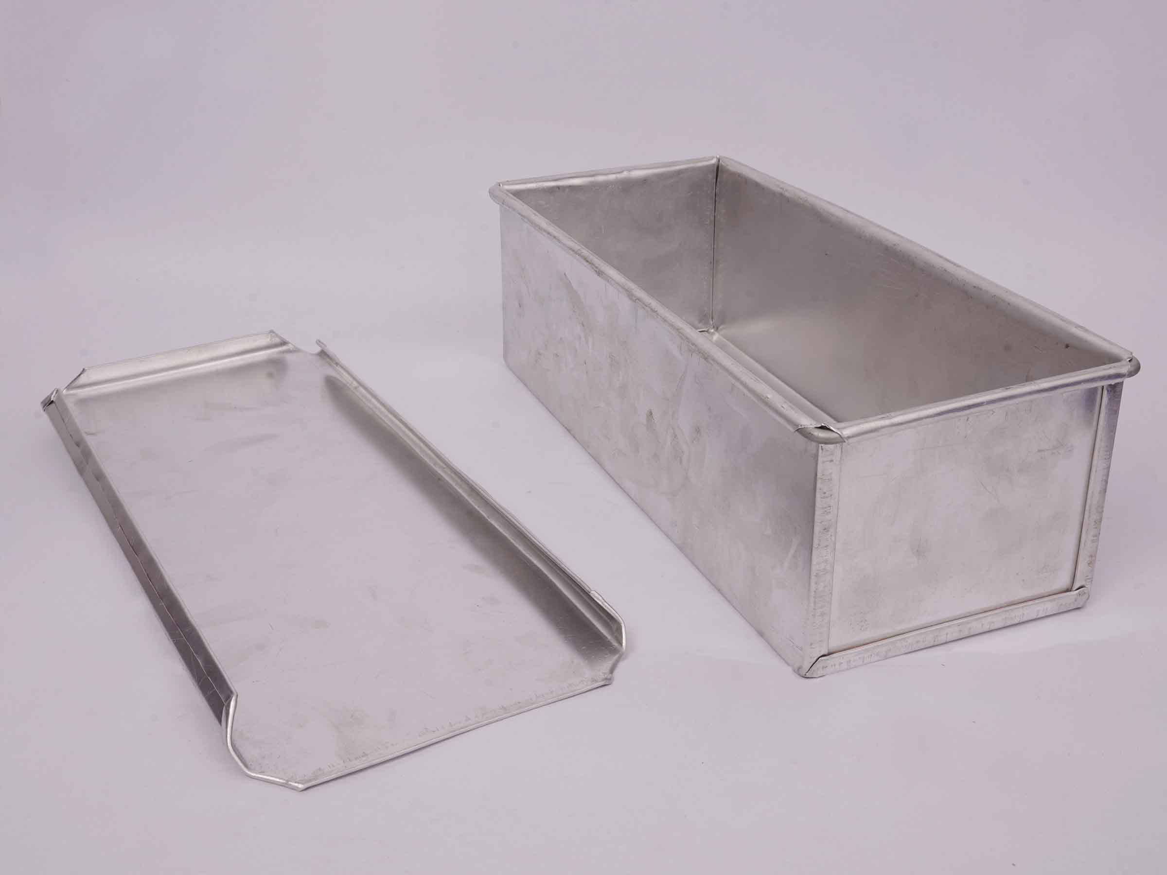 Aluminium Bread box and top single(10"x4"x3.5")